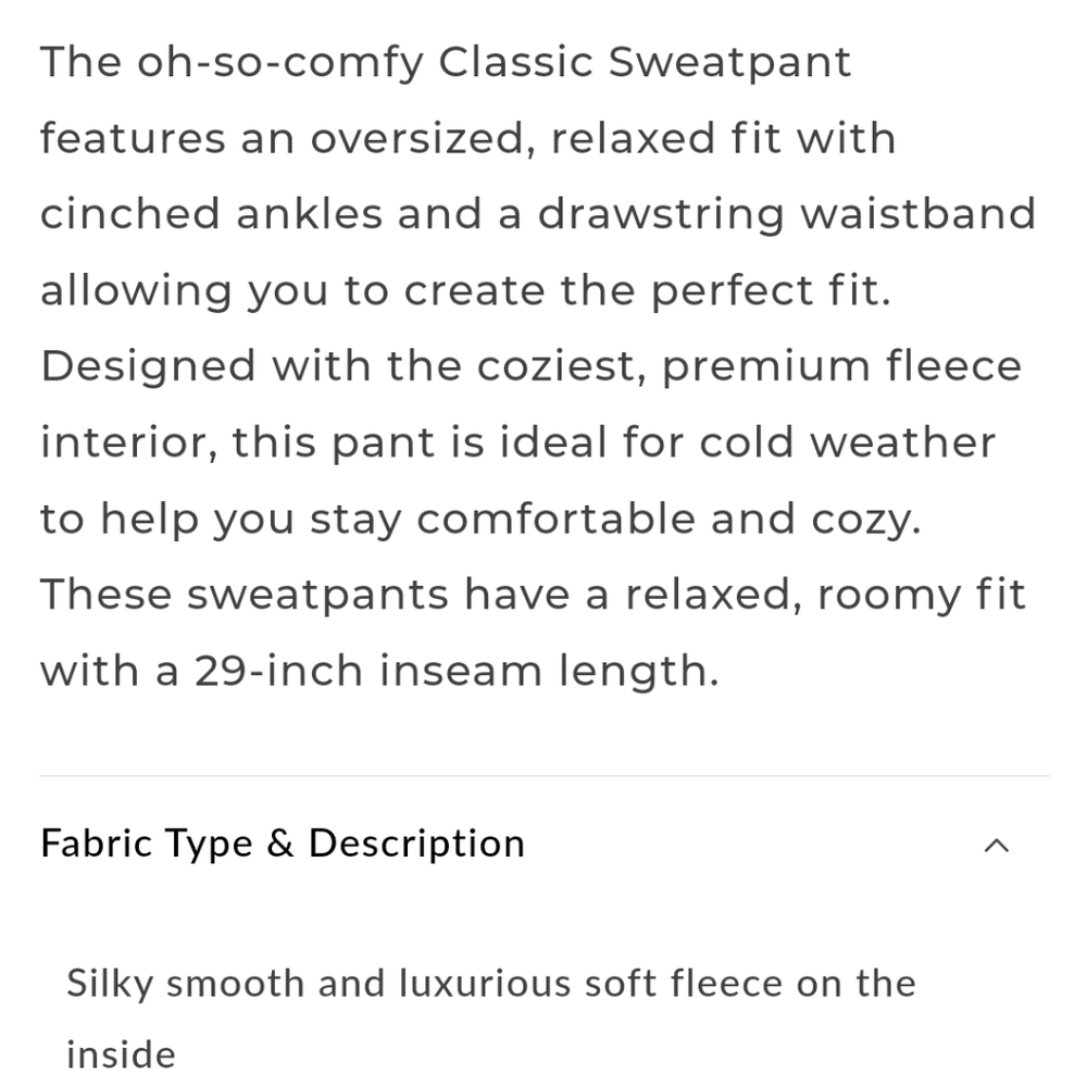 Senita Athletics The Classic Sweatpant Joggers Jet Stream Cream Size Medium NWOT - Picture 9 of 12